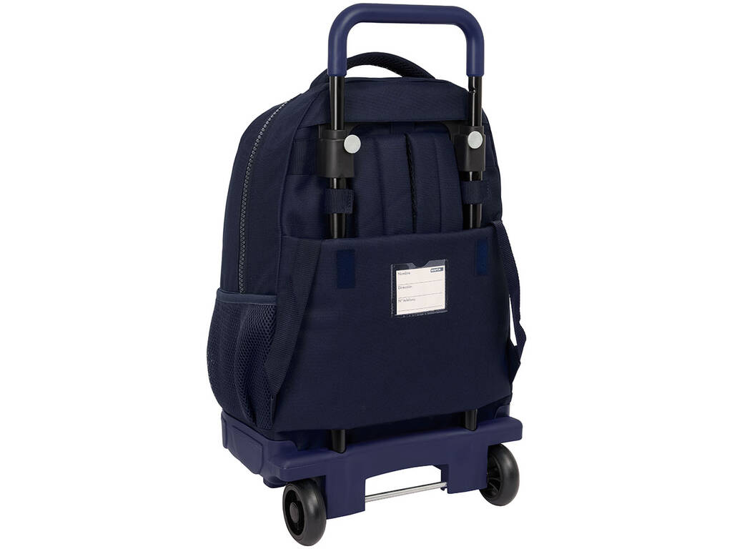 Mochila Grande con Carro Compact Extraible Real Madrid 2ª Equipación 24/25