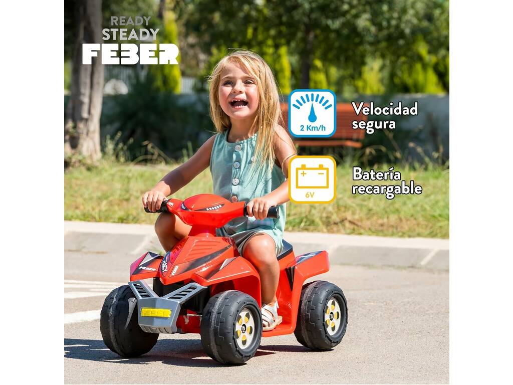 Feber Quad Racy Rojo de 6V