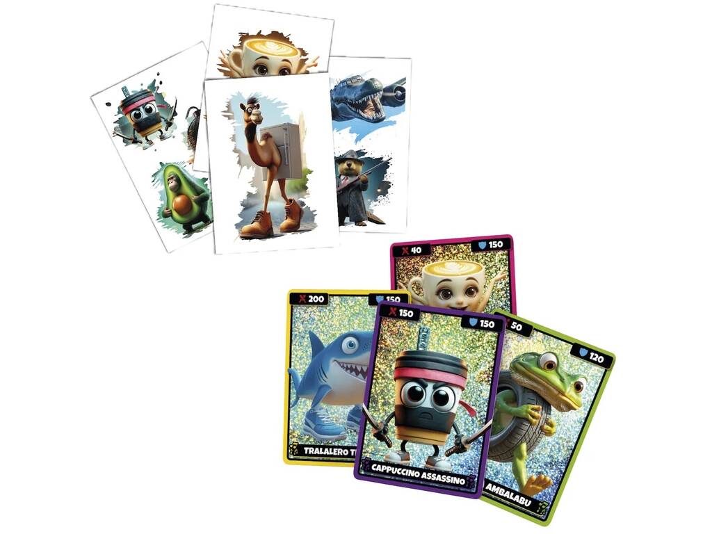 Kidz Brianrot Saqueta com 4 Cartas Holográficas e 4 Tatuagens