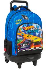Grand sac à dos à roulettes Compact amovible Hot Wheels Let's Race