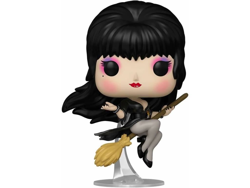 Funko Pop Icons Elvira Mistress Of The Dark Figura Elvira con Escoba