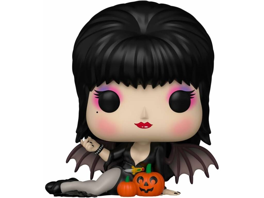 Funko Pop Icons Elvira Mistress Of The Dark Figura Elvira con Calabazas