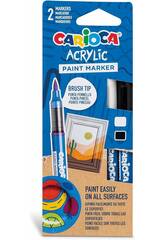 Carioca Acrylic Paint Marker Pack 2 Feutres pour toutes surfaces