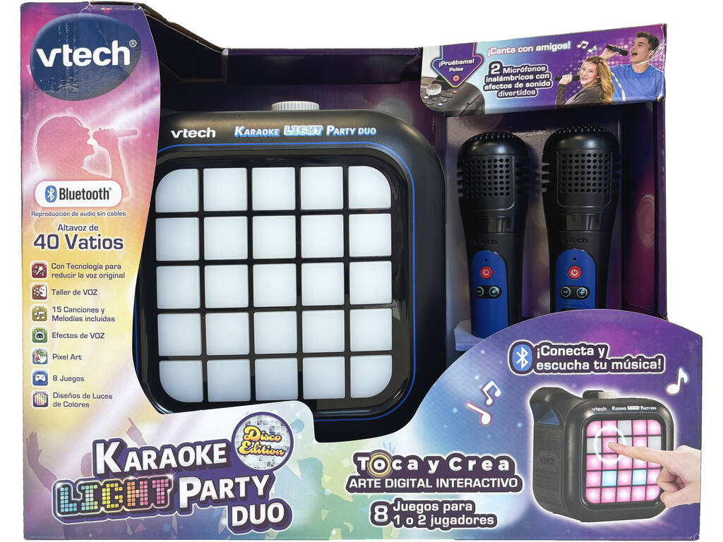 Karaoké Light Party Duo Disco Edition avec 2 microphones