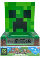 Minecraft Reloj Despertador 3D con Luz Nocturna