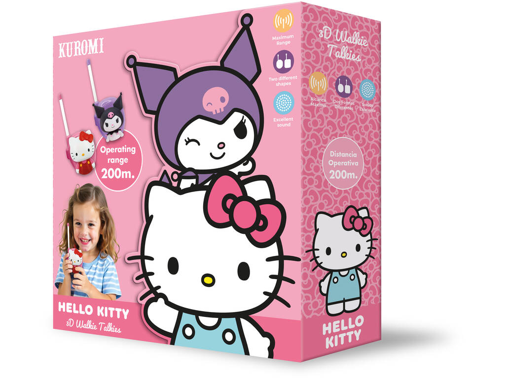 Hello Kitty et Kuromi Pack Walkie Talkies 3D