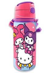 Hello Kitty And Friends Gourde en aluminium 600 ml avec poignée