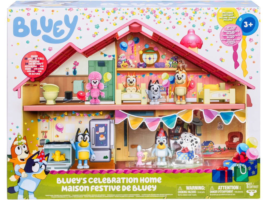 Bluey Set Casa de Celebraciones con Bluey y Accesorios