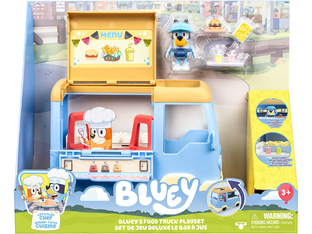 Bluey Set Food Truck con Figura y Accesorios