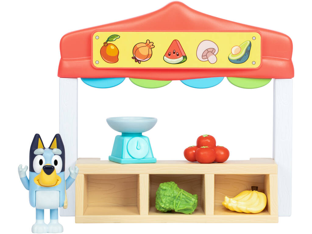 Bluey Set Mini Playset con Figura y Accesorios