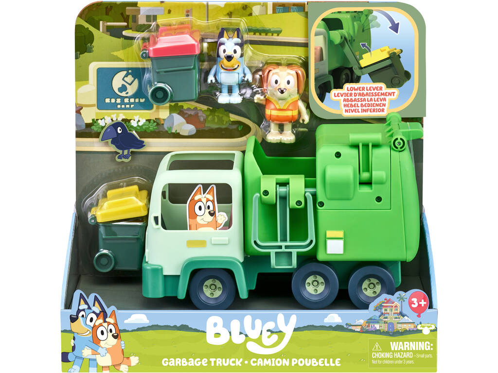 Bluey Set Camión de la Basura con Figuras y Accesorios