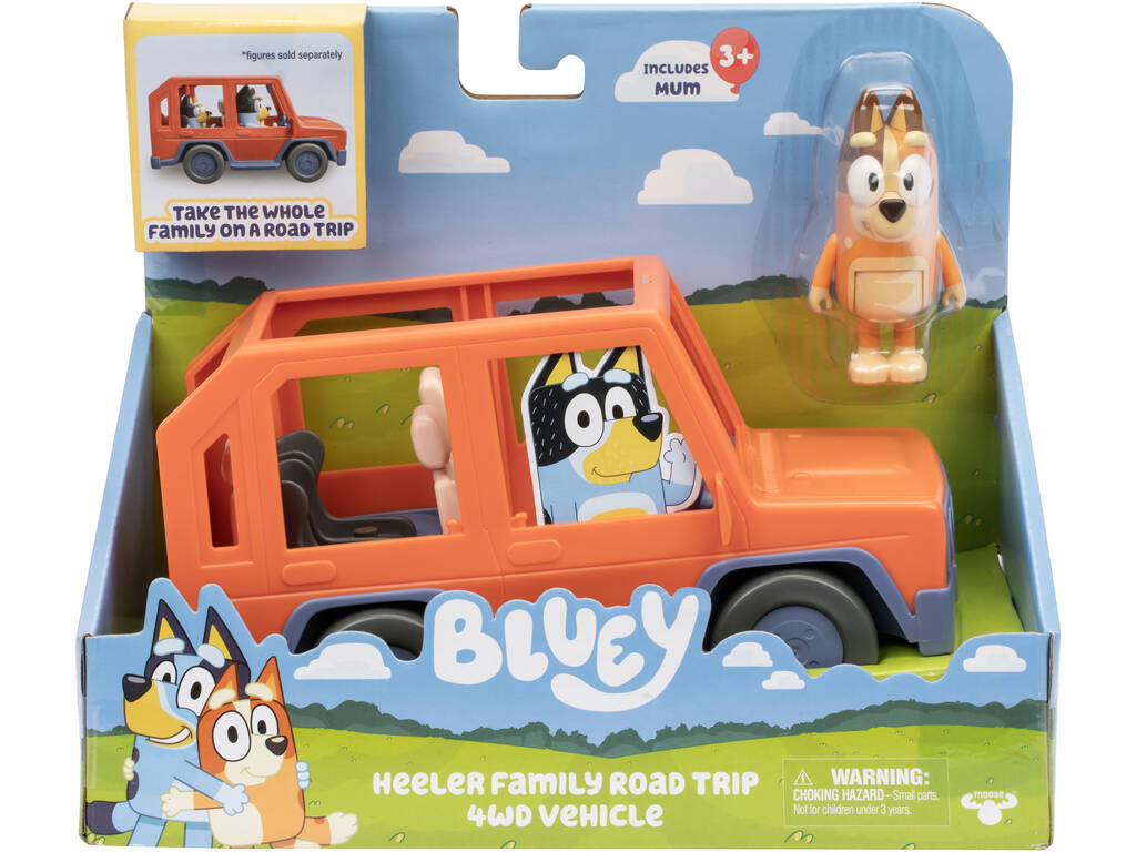 Bluey Set 4x4 Familiar con Chilli