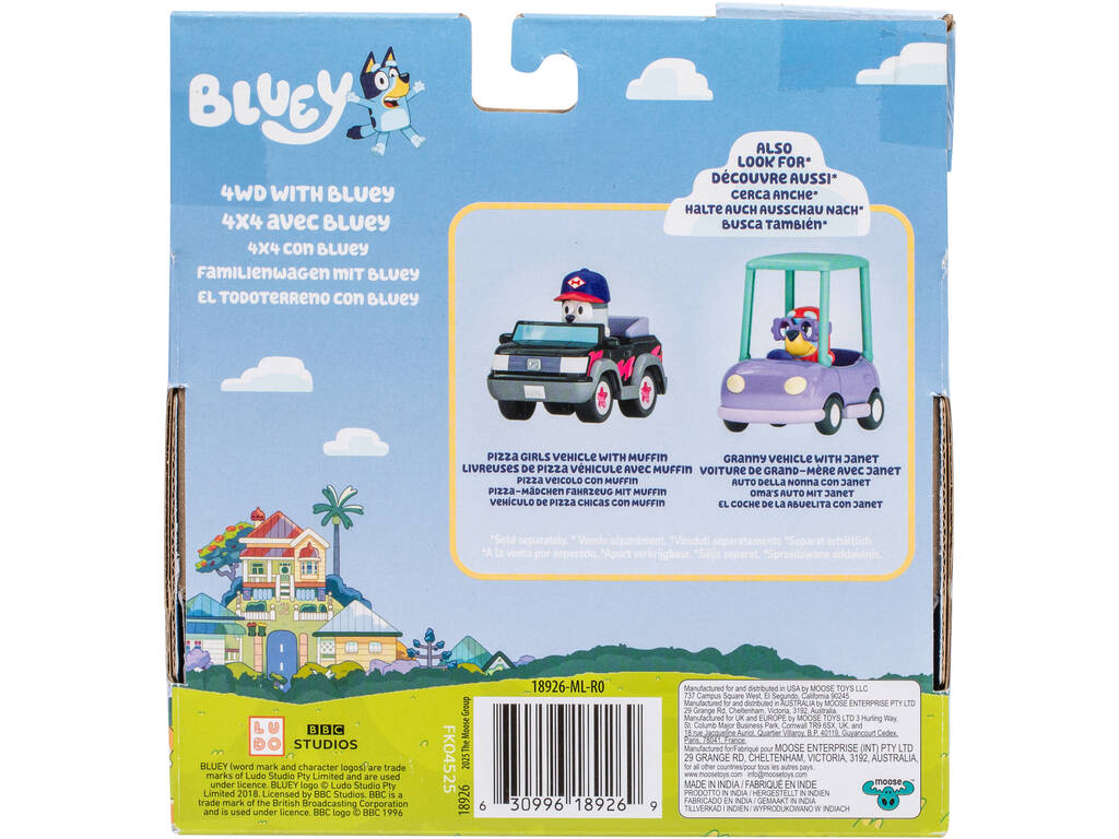 Bluey Set Véhicule avec figurine