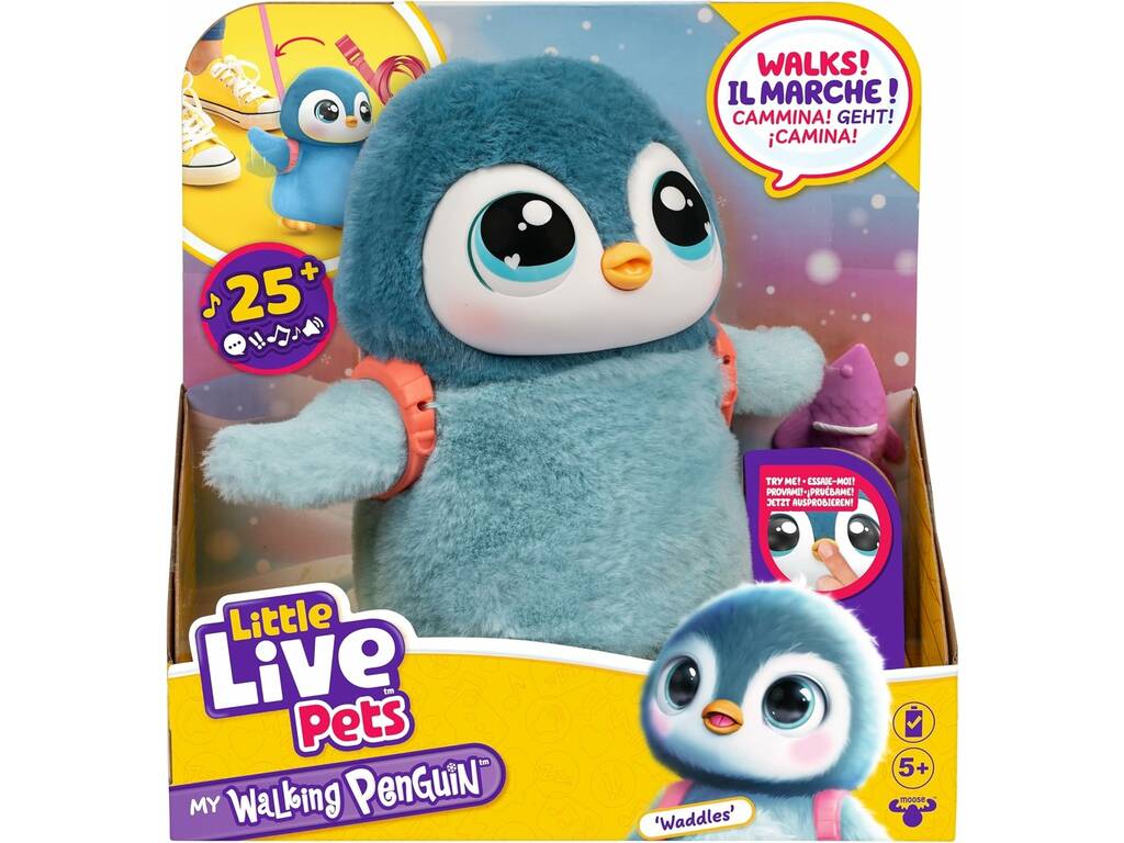 Little Live Pets My Walking Penguin Waddles with Sounds
