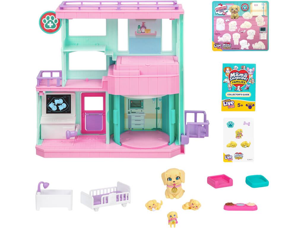Little Live Pets Mama Surprise Families Clínica para Bebés Perritos