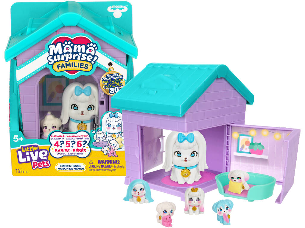 Little Live Pets Mama Surprise Families Maison de maman avec bébés
