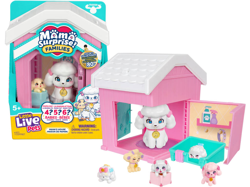 Little Live Pets Mama Surprise Families Maison de maman avec bébés