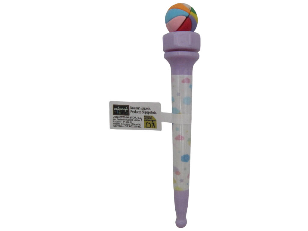Stylo à bille bleu avec bille roulante de 15,5 cm