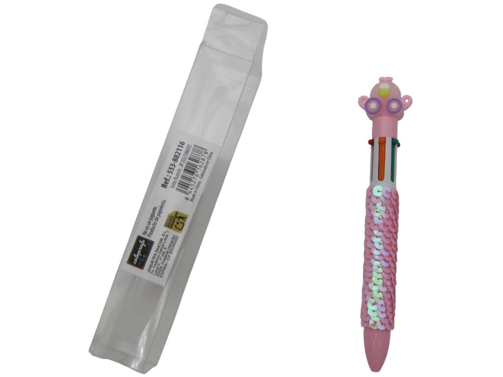 Caneta 6 Cores com Carruagem de 16 cm
