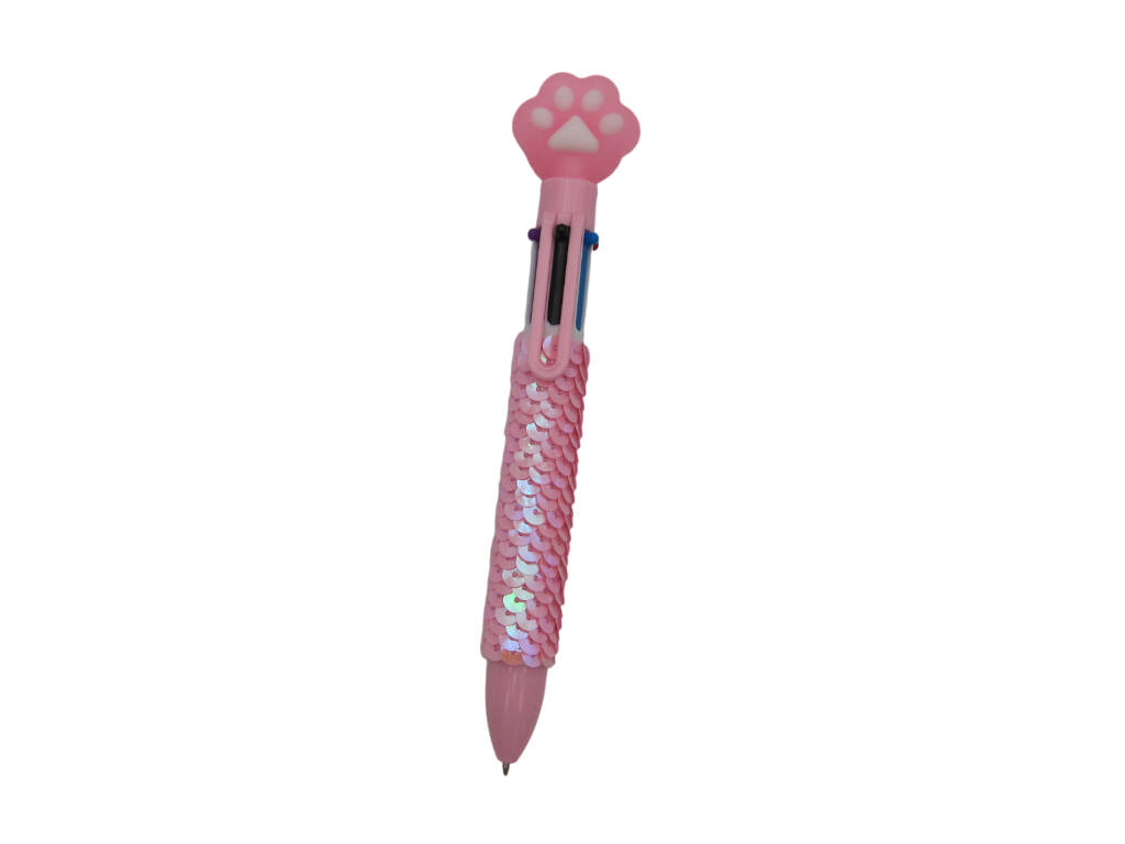 Stylo à bille 6 couleurs avec 16,5 cm d'impression