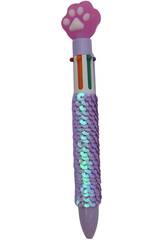 Caneta 6 Cores com Pegada de 16,5 cm