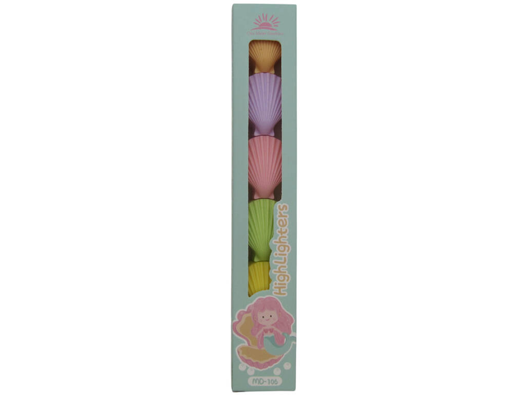 Jeu de 5 marqueurs à coquille empilables