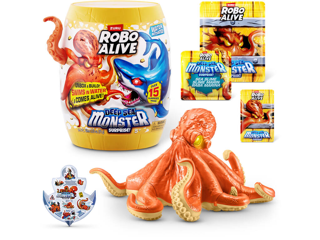 Robo Alive S1 Œuf surprise Monstre des profondeurs océaniques