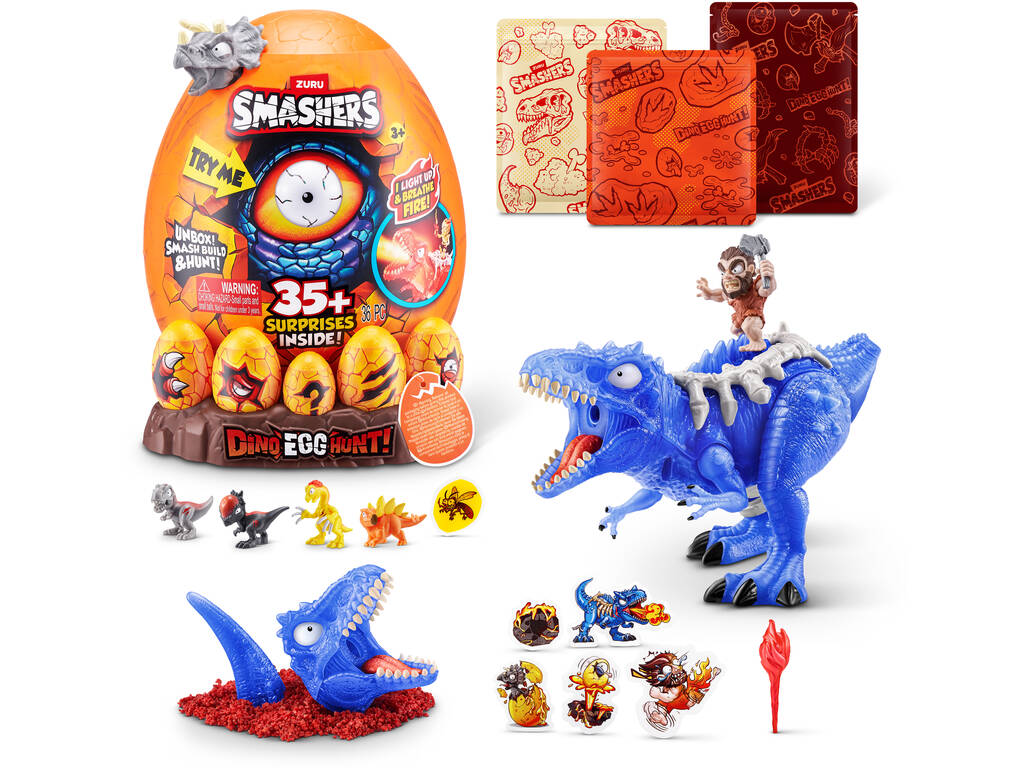 Smashers Œuf surprise dinosaure avec 36 pièces