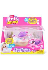 Zuru Pets Alive Maman tortue avec bbs surprise et aquarium