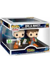 Funko Pop Moment Regreso al Futuro Figura Doc e Marty