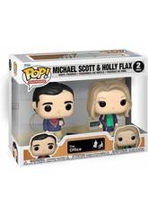 Funko Pop Television The Office 2 Pack com Figura Michael Scott e Holly Flax