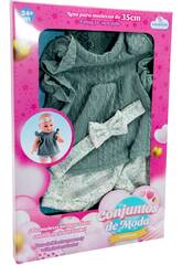 Ensemble de mode pour poupée bébé vert et blanc