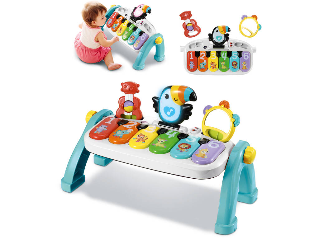 Vtech Baby Piano Multicolore Bande Musicale