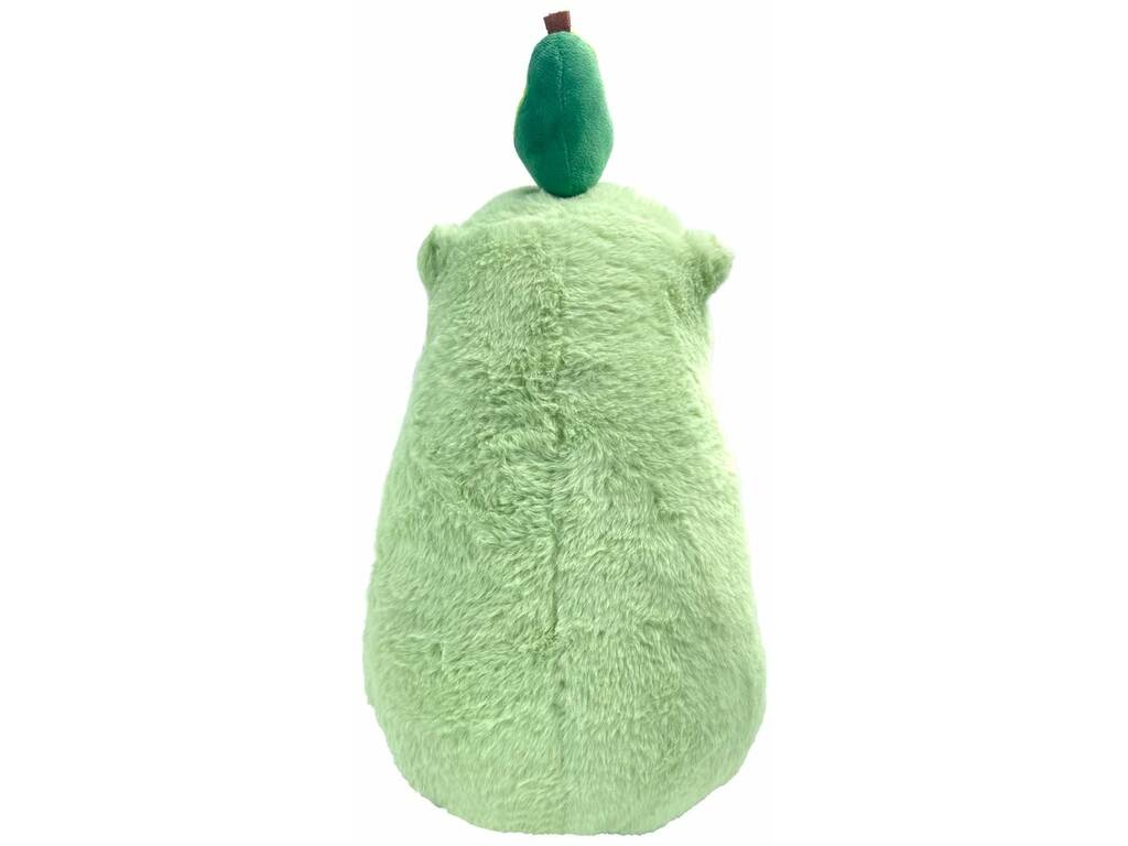 Peluche Capybara vert avec fruit, 33 cm
