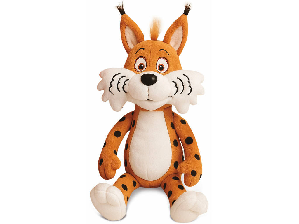 Lynx conteur interactif multilingue en peluche