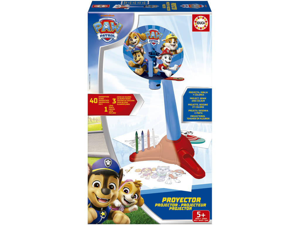 Patrouille canine Projecteur Dessine et colorie