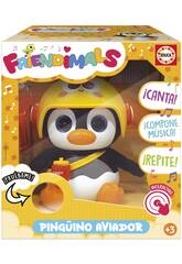 Friendimals Figura interattiva Pinguino Aviatore con luci e suoni