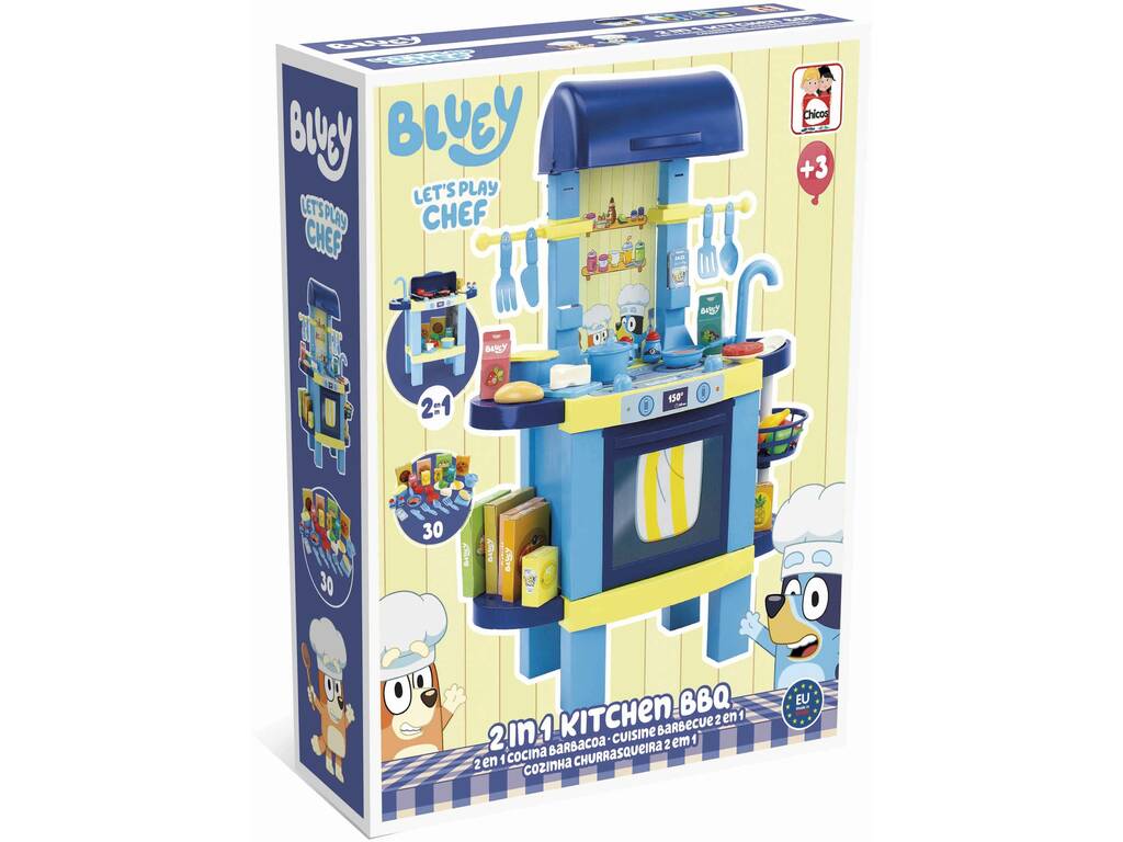 Bluey Cuisine Barbecue 2 en 1 avec accessoires