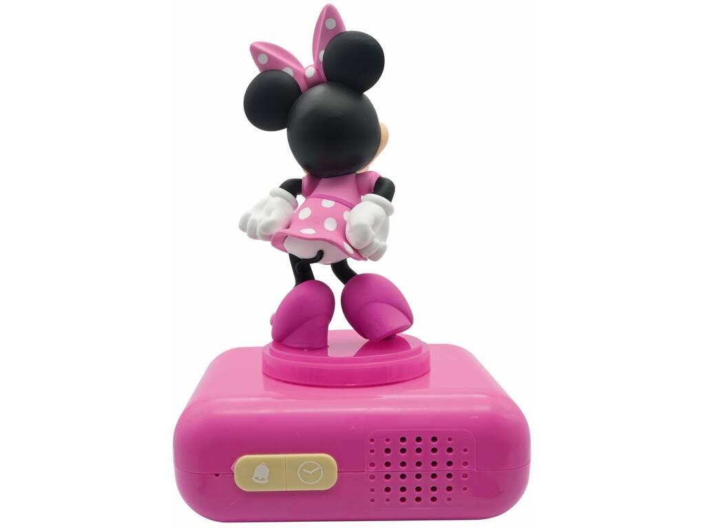 Disney Junior Minnie Réveil Minnie 3D avec lumière de nuit et mélodies