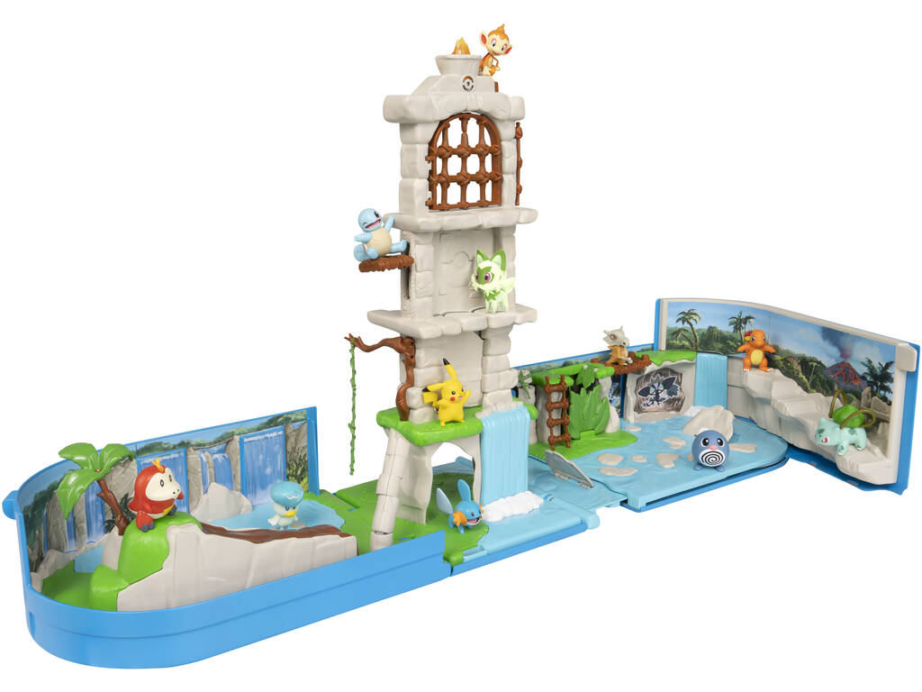 Sac à dos Pokémon Playset Monde en ruines avec figurine Pikachu