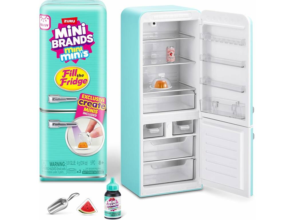 Zuru Mini Brands Pack Réfrigérateur avec 2 Boules Surprise Mini Minis 