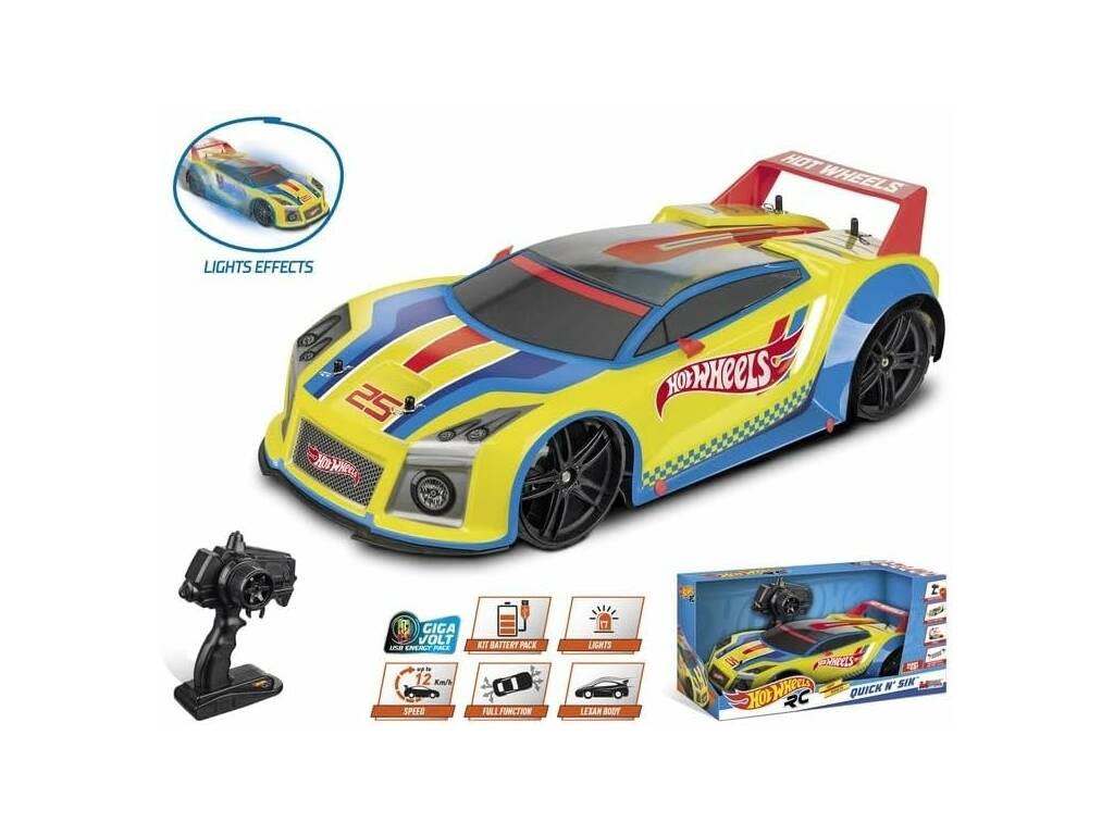 Hot Wheels Véhicule radiocommandé Quick N’ Sik