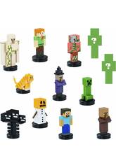 Minecraft Pack Deluxe com 12 Figuras com Selo
