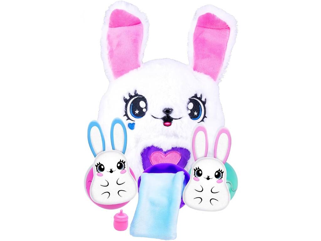 Maman Lapin et ses mini bébés surprise avec sons et réactions magiques