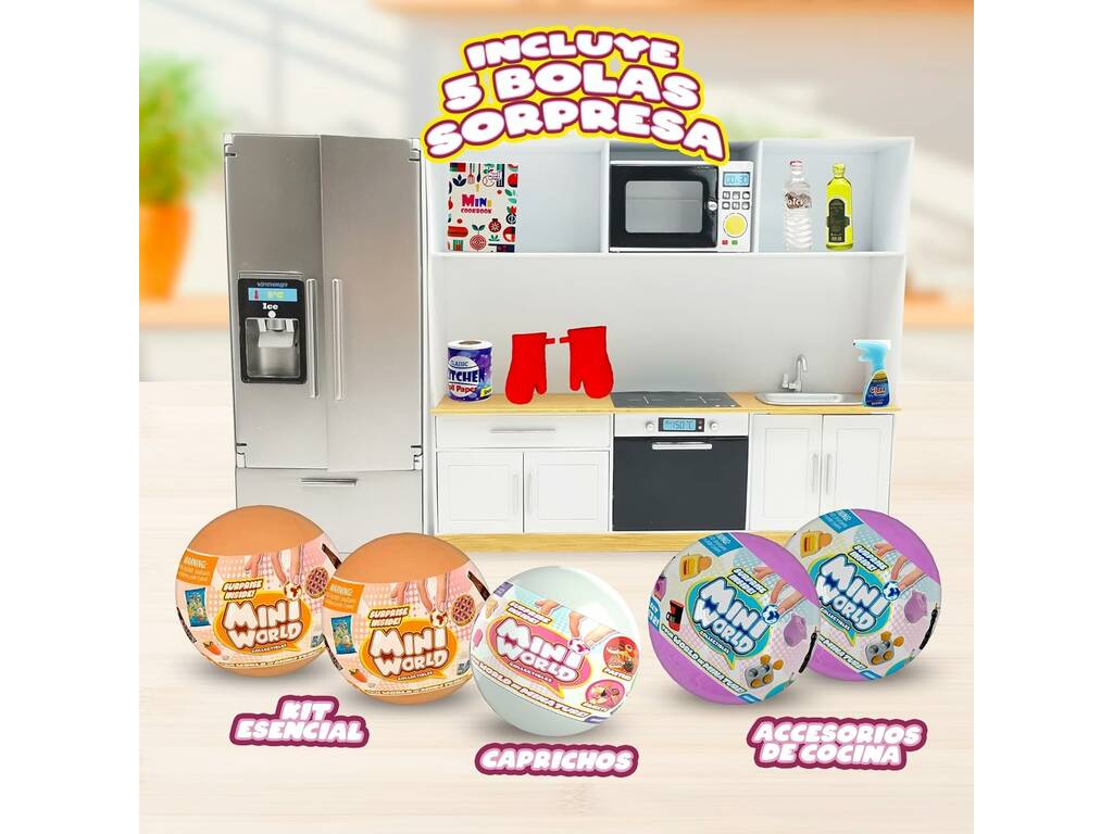 Mini World Pack Combo Spécial Cuisine avec 5 boules