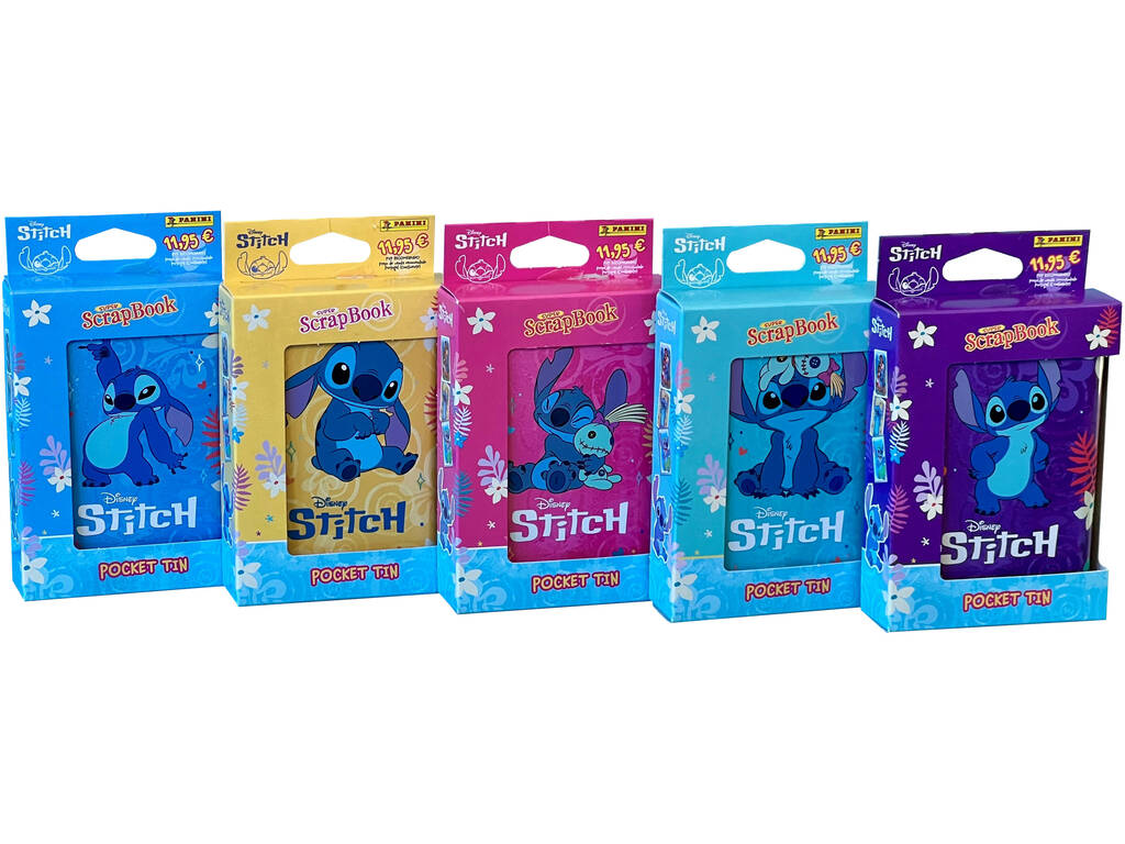 Disney Stitch Super ScrapBook Boîte métallique avec 10 pochettes