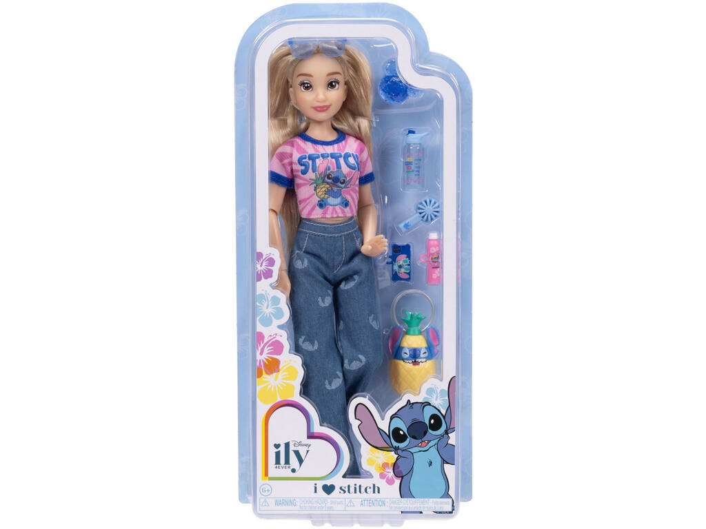 Disney Ily 4Ever Boneca Stitch Inspired de 29 cm com Acessórios