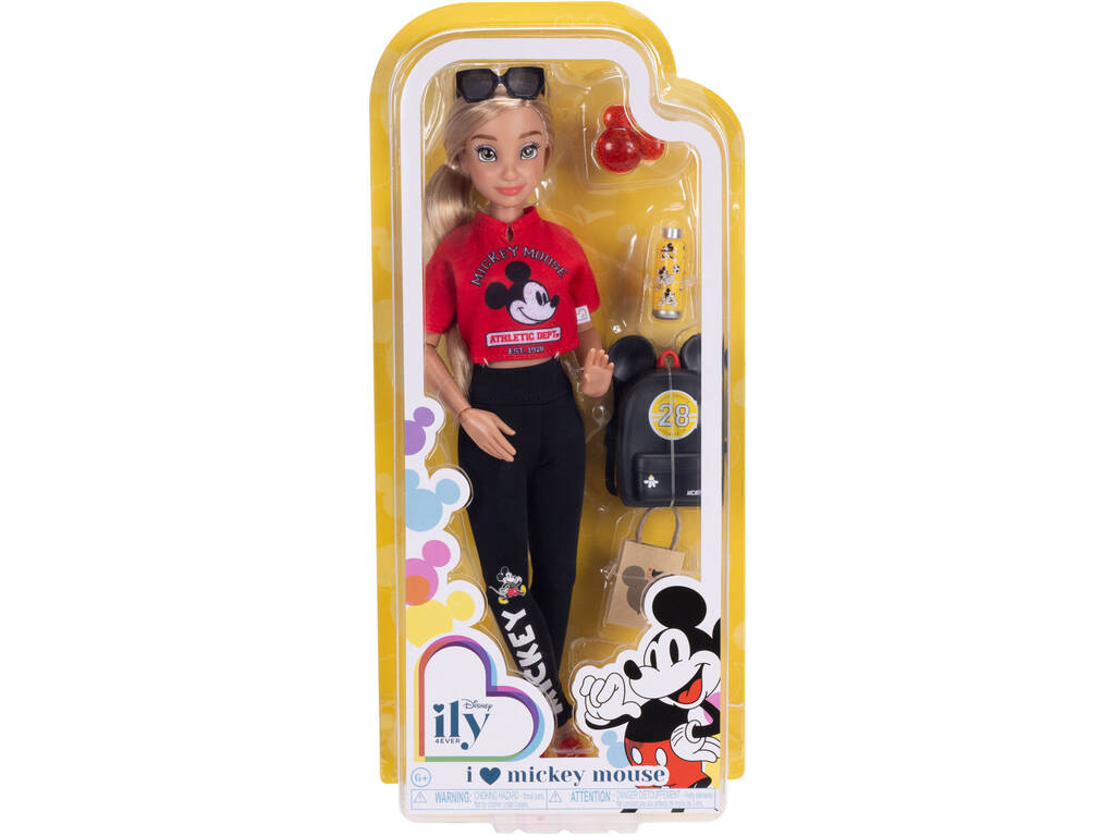 Disney Ily 4Ever Boneca Mickey Mouse Inspired de 29 cm com Acessórios