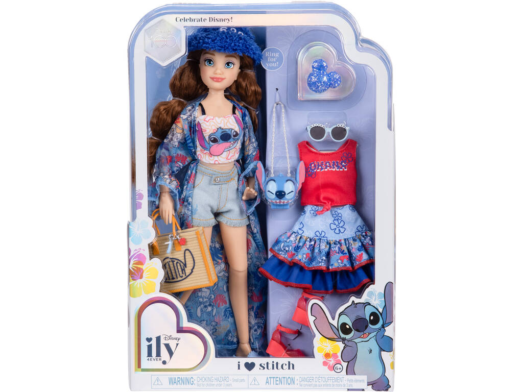Disney Ily 4Ever Poupée Stitch Inspired de 29 cm avec 2 tenues d'été