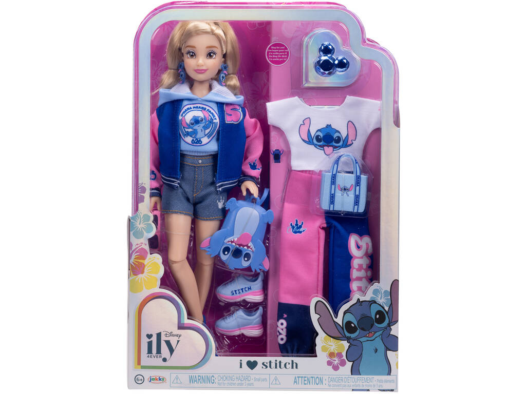 Disney Ily 4Ever Poupée Stitch Inspired de 29 cm avec 2 tenues de sport